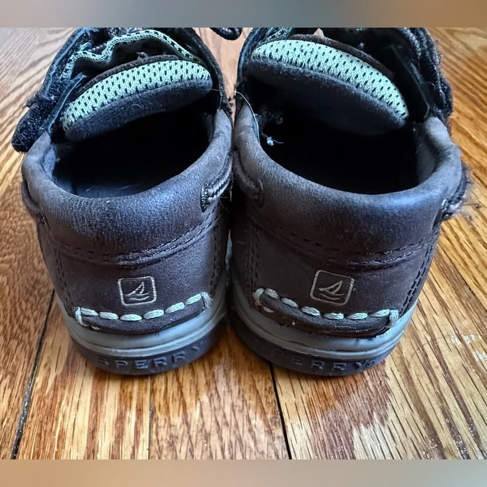 Sperry Topsider Brown Kids Boat Shoes size 8.5